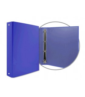 CARPETA DE 4 ANILLAS 25MM AZUL