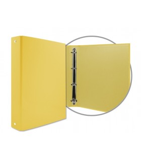 CARPETA DE 4 ANILLAS 25MM AMARILLO