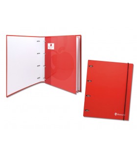 CARPETA DE ANILLAS A4 C/RECAMBIO ROJO