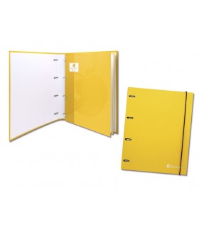 CARPETA DE ANILLAS A4 C/RECAMBIO AMARILLO