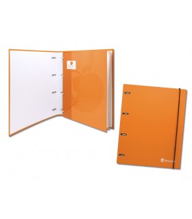 CARPETA DE ANILLAS A4 C/RECAMBIO NARANJA