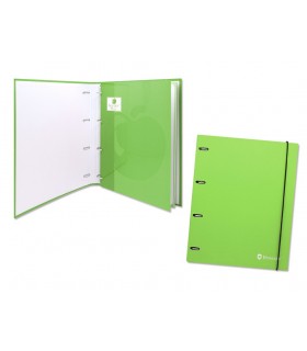 CARPETA DE ANILLAS A4 C/RECAMBIO VERDE