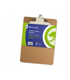 CARPETA DE MADERA C/PINZA A4