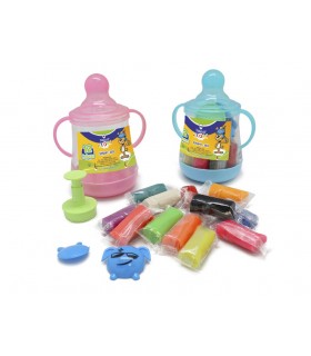 PLASTELINA BIBERON C/12 COLORES Y 2 MOLDES