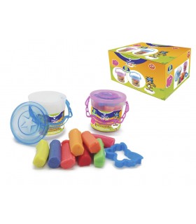 PLASTELINA CUBO C/8 COLORES Y 1 MOLDE