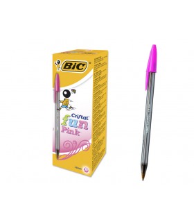 BOLÍGRAFO BIC CRISTAL FUN ROSA