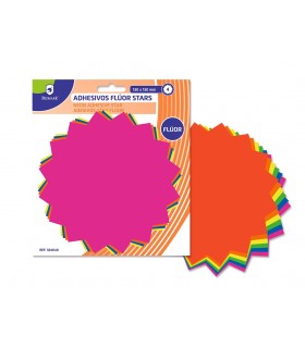 ESTRELLAS ADHESIVAS FLUORESCENTES 4UDS