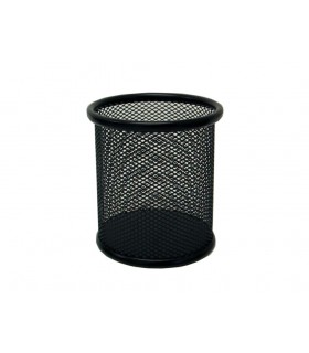 CUBILETE METÁLICO DE REJILLA NEGRO