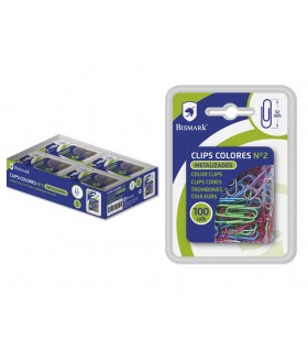 BLISTER 100 CLIPS METALIZADOS 32MM