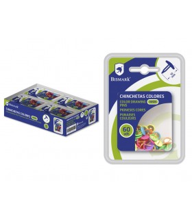 BLISTER 60 CHINCHETAS COLORES