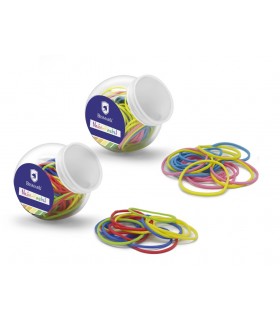 MINI BOTE 80 GOMAS ELASTICAS NEON-PASTEL