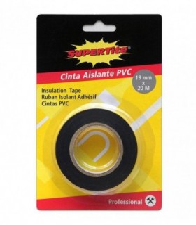 CINTA AISLANTE PVC 19 mm x 20 m NEGRA