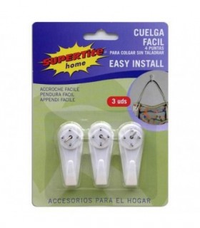 CUELGA FACIL 4 PUNTAS. COLGAR SIN TALADR