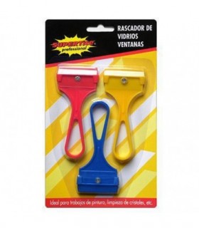 RASCADOR VIDRIOS/VENTANAS 3UDS