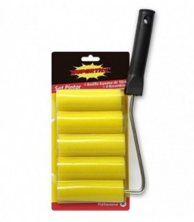 1 RODILLO ESPUMA 10CM + 4 RECAMBIOS