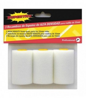 3 RECAMBIOS 55MM ESPUMA BLANC ALTA DENSI