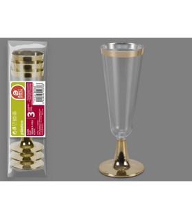 S/3 COPA CAVA PIE Y BOCA ORO 150 CC