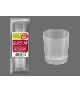 S/10 VASO CHUPITO TRANSPARENTE 33CC