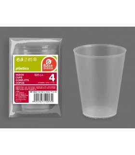 S/4 VASO 500 CC TRANSP.