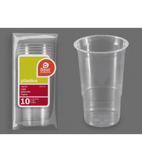S/10 VASO PINTA TRANSPARENTE 570 CC PP