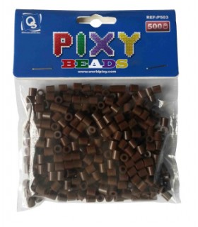 Pixy Hama beads, Marrón oscuro, 500uds áprox