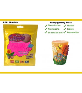 Perlas flexibles, Fucsia, Funny gommy