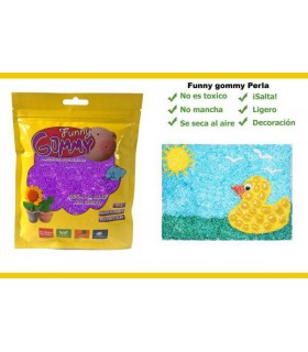 Perlas flexibles, Morado, Funny gommy