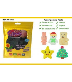 Perlas flexibles, Negro, Funny gommy