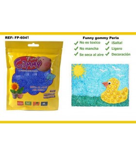 Perlas flexibles, Azul, Funny gommy