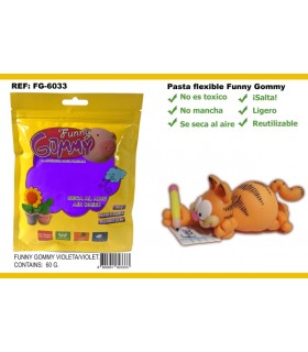 Pasta Flexible, Morado, Funny Gommy