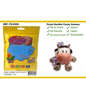 Pasta Flexible, Azul, Funny Gommy