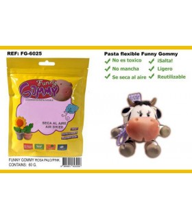 Pasta Flexible, Rosa claro, Funny Gommy
