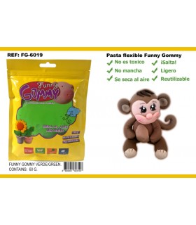 Pasta Flexible, Verde, Funny Gommy