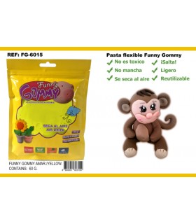 Pasta Flexible, Amarillo, Funny Gommy