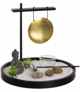 Jardín Zen Buda con Gong y Arena -20x20x 8cm