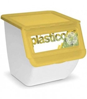 Cubos de Basura de Reciclaje 36L (Amarillo PLASTICO)
