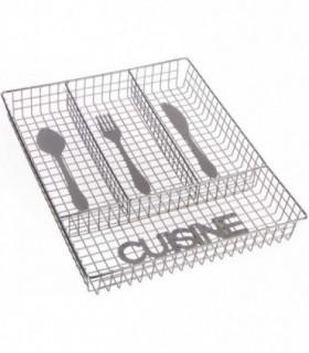 Bandejas para Cubiertos (Metálico, 25,5x32,5x 4,5 cm)