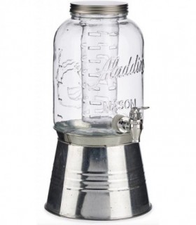 Dispensador de Bebidas con Grifo(Plata, Soporte)