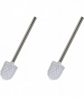 Escobillero Y Cepillo Para Baño - Pack De 2, Diseño Compacto, Limpieza Profunda, Base Hueca Para Secado