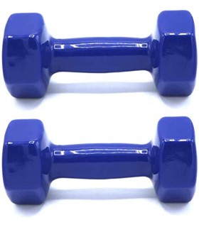 TIENDA EURASIA® Pack 2 Mancuernas - Juego de Mancuernas con Recubrimiento de Vinilo - 1Kg / 6Kg - Ideal para Hacer Ejercicio en