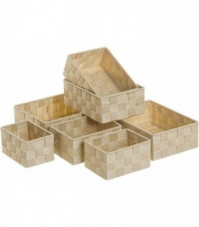 Juego de 7 Cestas de Ordenación para Baño