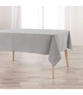 Mantel Antimanchas 100% Algodón - Mantel Estampado Rectangular 140 x 240 cm