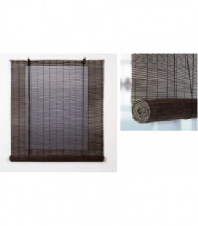 Estores - Persiana de Bambú Interior, Ventanas y Puertas (Marron, 120 x 200 cm)