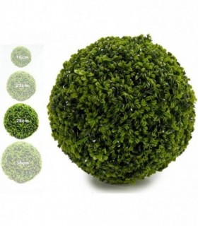 Bola Artificial de Decoracion - Seto Artificial Decorativo (Trebol, 28 cm)