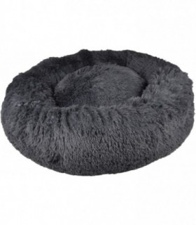 Cama para Gatos de Felpa Fabricado en Poliester (Ø 75 x h 24 cm Antracita)