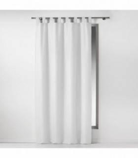 Cortinas de Salon de Terciopelo 140 x 260 cm 1 Unidad Colores Lisos Modernos (1600515 Blanco)