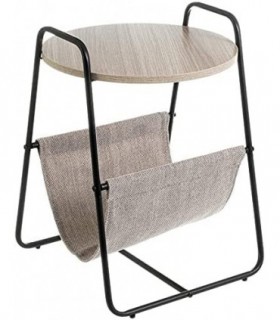 Mesa Auxiliar Nórdica Revistero 40 x 40 x 55 cm (Negro)