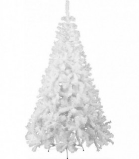 Árbol de Navidad Artificiales - Soporte de Pie Metálico (Blanco, 120CM)