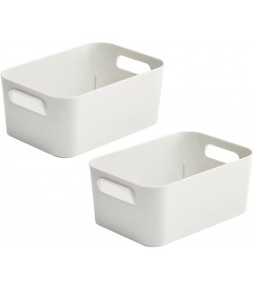Pack de 2 Cajas de Almacenaje con Asas