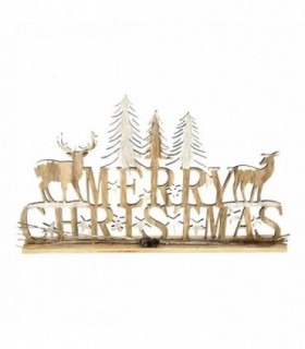 DECOR. NAVIDAD MERRY CHRISTMAS 44X27X4CM